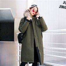 2020电商B247冬季韩版时尚流行加厚抗寒羽绒服中长款女MY08-P360，男装羽绒服，电商B247