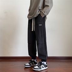 港风休闲裤男宽松直筒拖地裤束脚裤卫裤KP626P50，男装休闲裤，星座1204-3