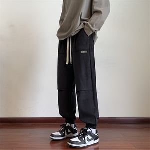 港风休闲裤男宽松直筒拖地裤束脚裤卫裤 KP626 P50图片