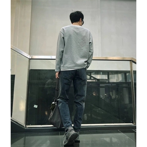 抖音得物 休闲直筒牛仔裤男显显瘦宽松百搭美式复古水洗长裤AK13图片