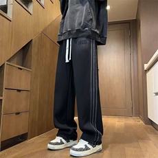 2025春秋新款卫裤男青少年酷帅学生帅气直筒宽松运动休闲裤，女装休闲裤，星座1210-1