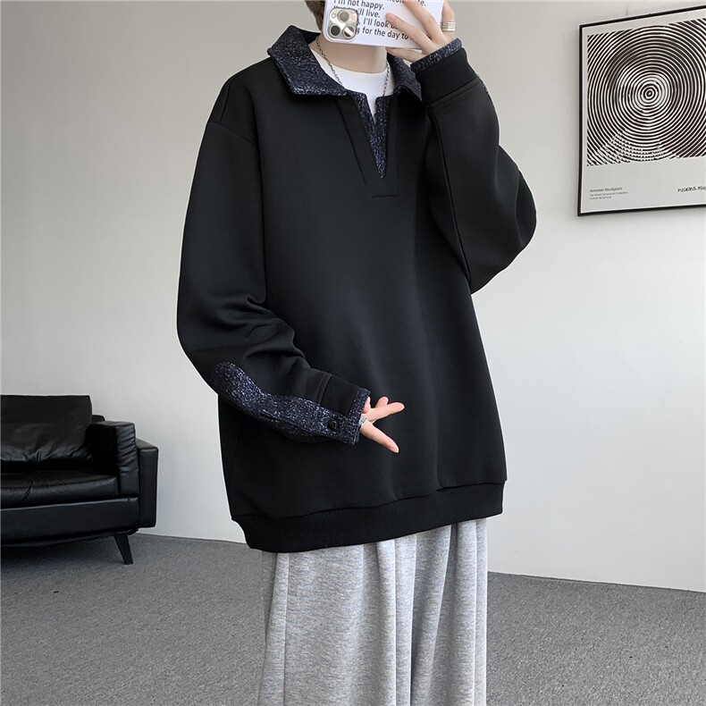 WY10173-特批50加绒P60美式重磅绒感V领卫衣大码撞色上衣外套,女装短外套,电商A059
