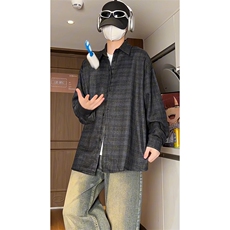 厚款宽松长袖衬衫男KD623-P30，男装衬衫，电商D312-1