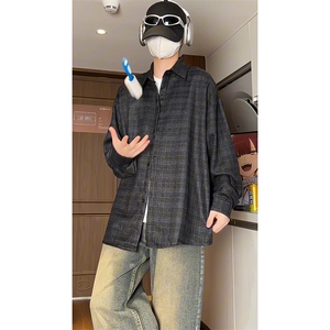 厚款宽松长袖衬衫男KD623-P30图片