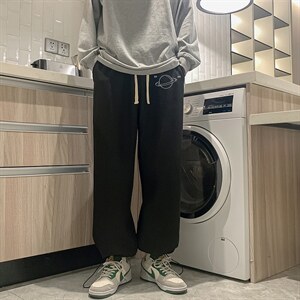 华夫格运动裤男大码抽绳休闲裤卫裤 HK78238-P35 加绒款P45图片