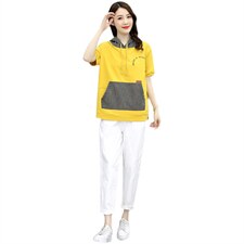时尚运动套装2024新款夏款年轻妈妈品牌太洋气减龄休闲两件套，女装套装/套裙，一安秀