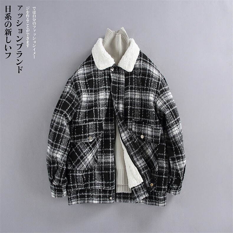 羊羔毛棉服男2025冬季新款休闲外套潮牌棉衣棉袄M166P120控158,男装棉衣,电商A157