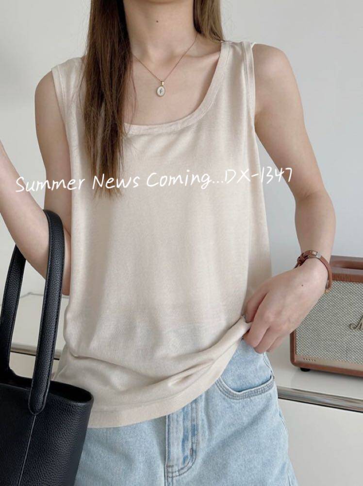 2025夏季显瘦百搭日常吊带女,女装背心吊带,洛丽兰可