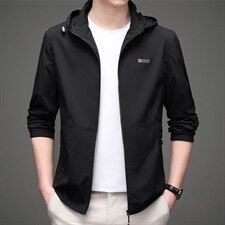 2023夏季中年男士户外防晒衣皮肤衣长袖休闲连帽外套防晒服男装，男装夹克，电商B212（原钱塘6029）
