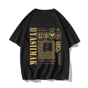 2021夏季新网格挂拍日系大码男已注册卡通印花短袖T恤T1074-P25图片