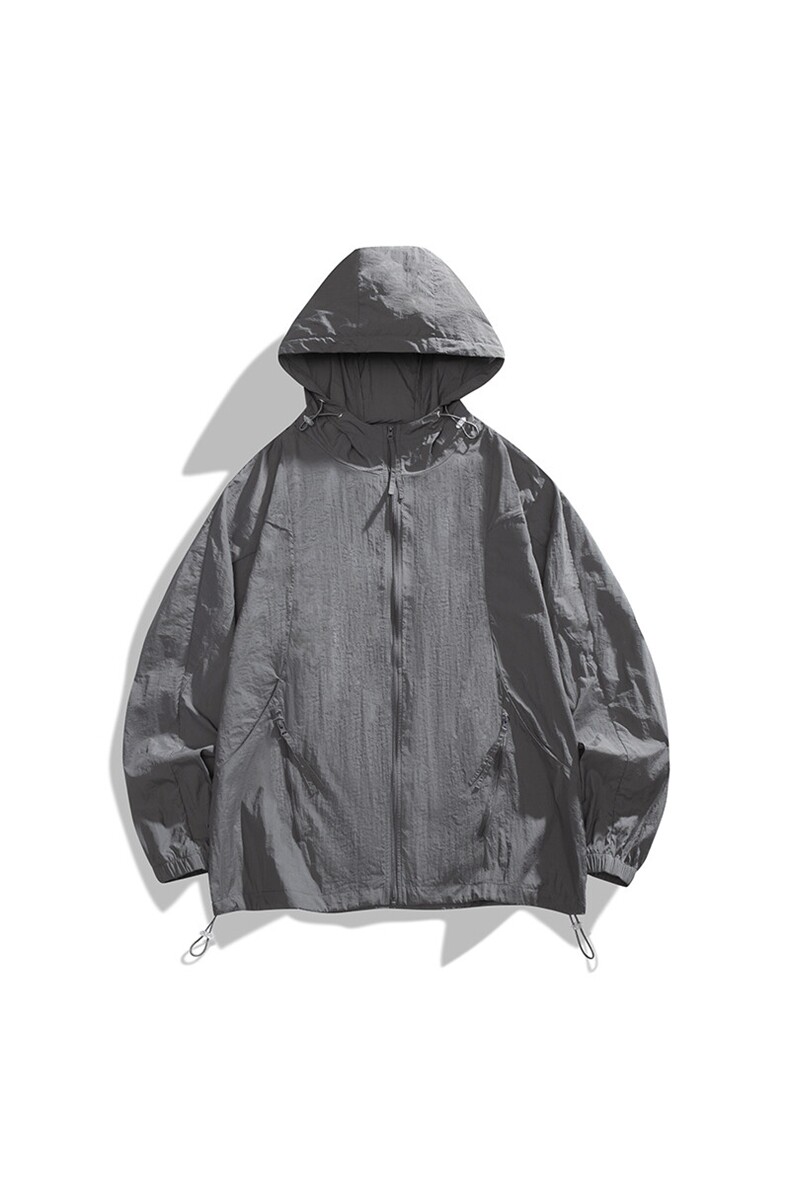 夏季中性风高品质50D尼龙皱时尚纯色防晒衣DSA157B-F7731-P55,男装防晒衣,电商A157B