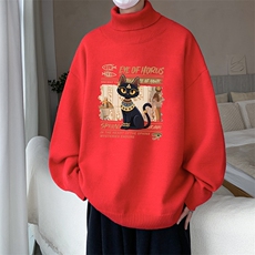 8XL高领毛衣男大码胖子堆堆领打底羊毛衫GM45429-P45加绒款-P65，男装针织衫/毛衣，电商A040