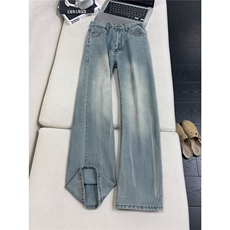 B221美式ins高街直筒扎染莱赛尔冰丝牛仔裤LK25483-特P45控78，男装牛仔裤，电商B221