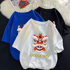 DX17185-P20纯棉短袖t恤男大码半袖打底衫宽松体恤衫平铺，男装T恤，电商A040