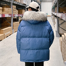 YR50099-P255大毛领羽绒服男大码彩色连帽羽绒衣男外套，男装羽绒服，电商A040