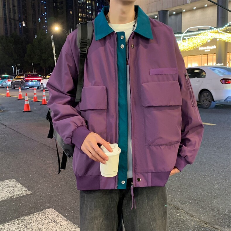 现货 春季新款工装夹克男飞行员美式上衣外套A02513-P75图片