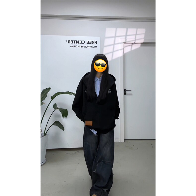 视频截图慎用!图片只做展示大货已到美式大V领连帽卫衣WY78069P68，男装卫衣，星座226-2