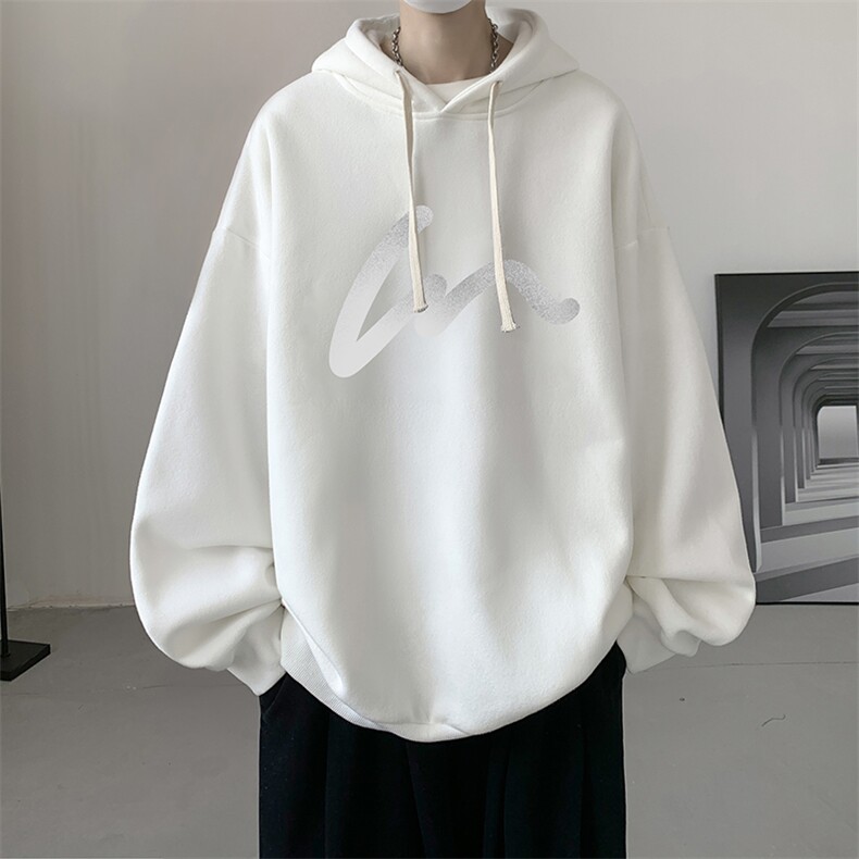 连帽卫衣男大码运动服帽衫外套WY2280-P35加绒款-P40,男装卫衣,电商A040