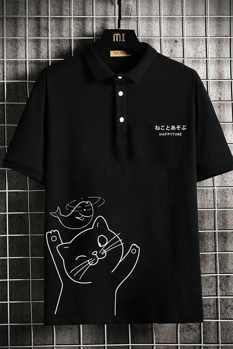 PL57133-P35翻领短袖polo衫男大码胖子半袖t恤男有领保罗衫,男装Polo衫,电商A040A