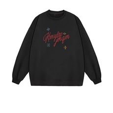 2025年秋季套头通勤长袖时尚百搭通勤简约休闲，女装卫衣/绒衫，花可