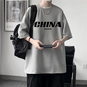 HT73001-P22 华夫格t恤男短袖男大码五分袖 大皂风图片