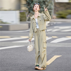2025年秋季时尚休闲三件套，女装套装/套裙，红依一坊