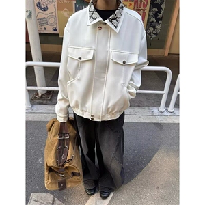外穿宽松型青少年2025春季高级感夹克外套春秋冬长袖常规款翻领潮