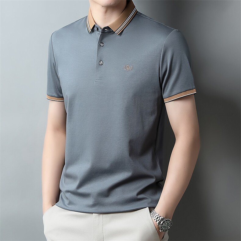 纯短袖T恤上衣夏季新款男士休闲潮流半袖体恤POLO衫PL2331-P65,男装Polo衫,星座1105-3