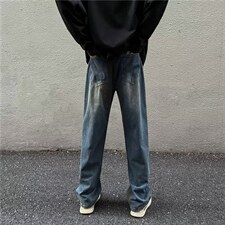 牛仔裤男秋季潮大码休闲裤子高街K2502P48，男装牛仔裤，星座1116-2