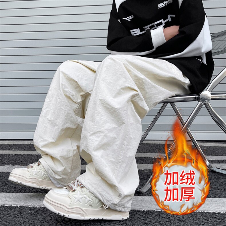加绒加厚冬男雪山滑雪服裤字母刺绣休闲冲锋裤h082P40加绒P45,男装休闲裤,星座1013-1