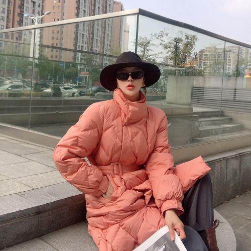 气质款长款系腰带羽绒服.SML，女装羽绒服，尚映