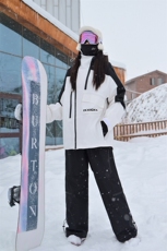 冬新加棉加厚单板双板防风袖滑雪衣裤男女HF57+HK1158J加绒-P285，男装休闲套装，电商A001-1