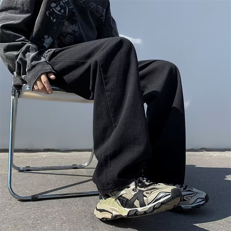欧美复古裤子oversize牛仔裤美式高街男直筒宽松阔腿裤NK330-p42,男装牛仔裤,星座1008-1