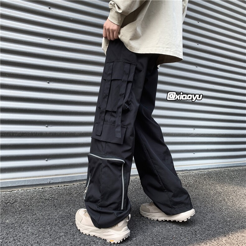 Z616秋季新款防水工装冲锋裤拉链设计感口袋长裤TY937P65控78,男装休闲裤,星座512A（原616）