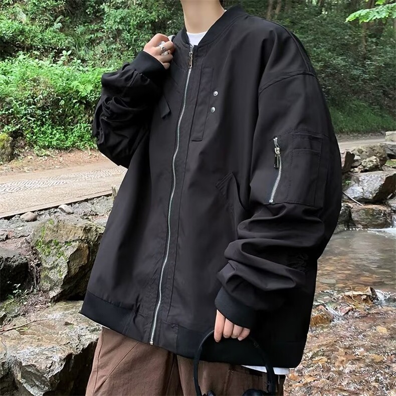 夹克男潮街头痞帅宽松外套棒球服情侣休闲上衣潮JK902P63,男装夹克,星座410-2