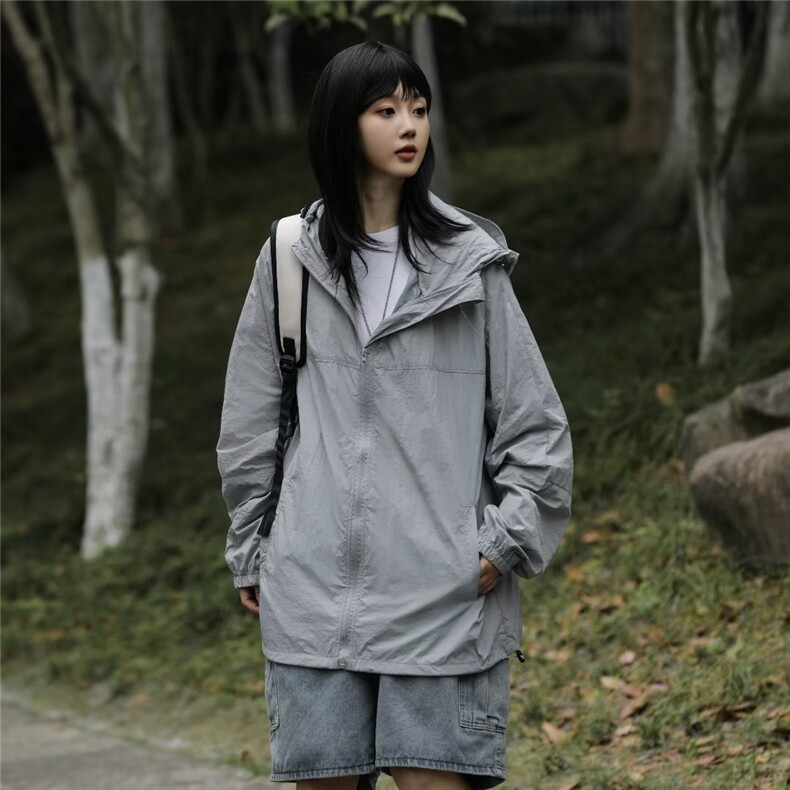 夏季薄款防晒衣男女韩版潮流连帽速干帅2023新款ins外套W4945-P45,男装防晒衣,星座412-2