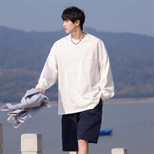 重磅300克卫衣男:表面棉底部聚酯纤维WY82070P38控58，男装卫衣，星座227-7