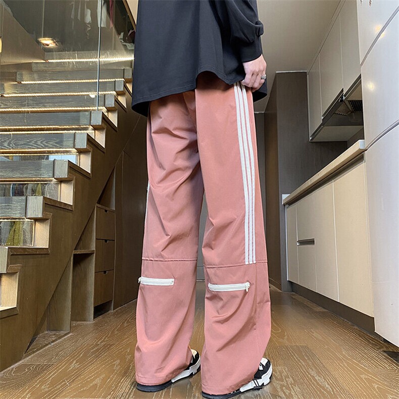 抖音品质户外机能防水三条杠宽松冲锋裤B315-K145-特p35控68,男装休闲裤,电商B315