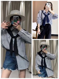 披肩条纹连衣裙,女装连衣裙,时代公主