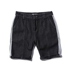 2021夏季新款日系大码条纹休闲运动牛仔五分裤短裤K073-P45，男装牛仔裤，电商A001