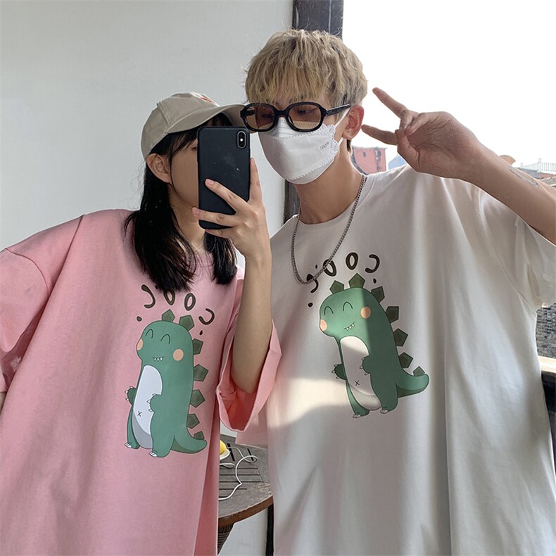 @港风情侣夏季T恤潮流半袖打底衫五分短袖宽松上衣T149-P25控38,男装T恤,星座216(原A116)