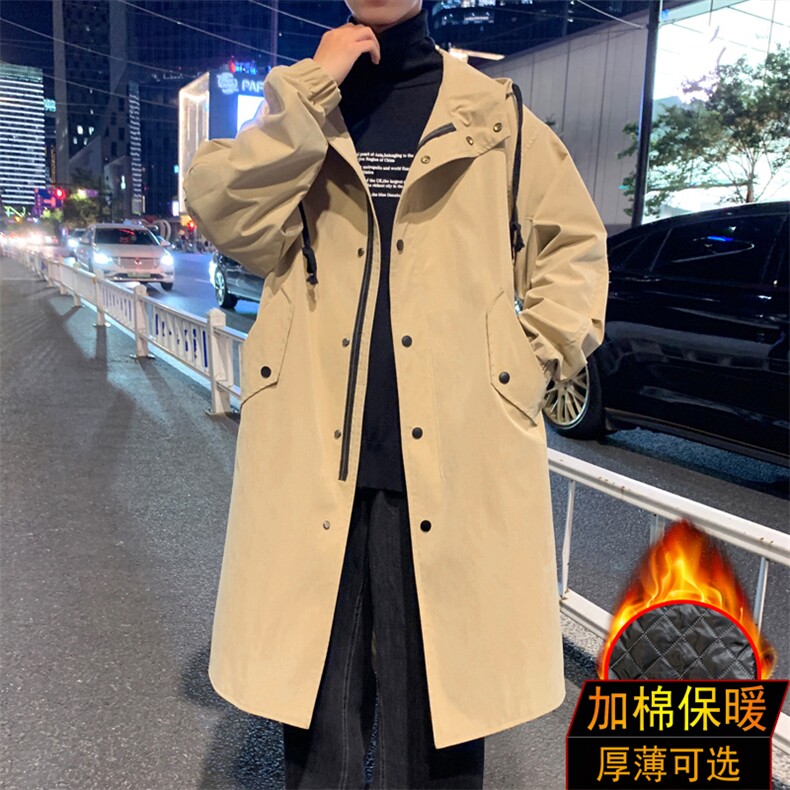 风衣男中长款大衣男加绒棉衣男F174薄P90加棉P100特价港风一,男装风衣,星座401