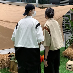 夏季新款衬衫潮流慵懒男方领衬衫C4506P52图片