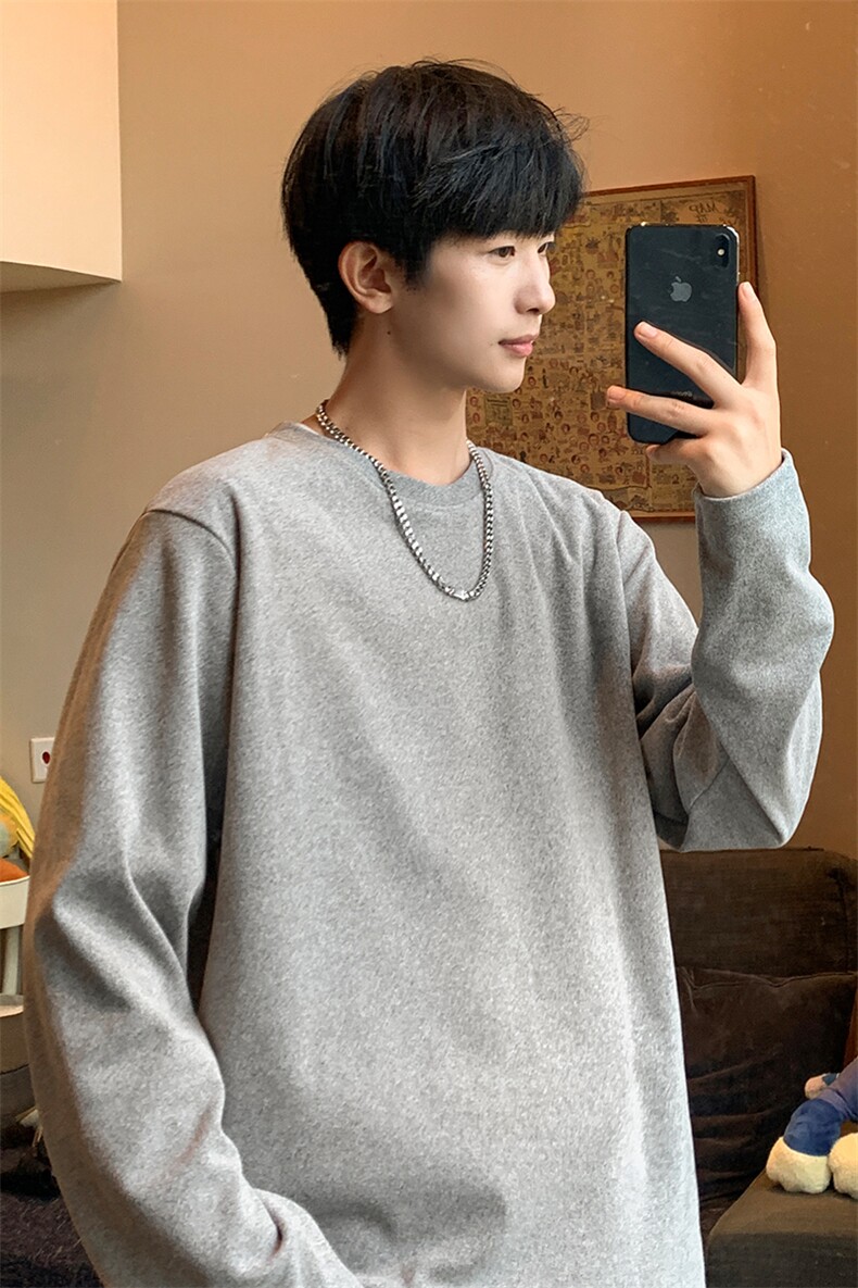 8XL-M德绒打底衫男保暖内衣加绒加厚内搭双面绒男TBG1103P35控48,男装T恤,电商D206-1