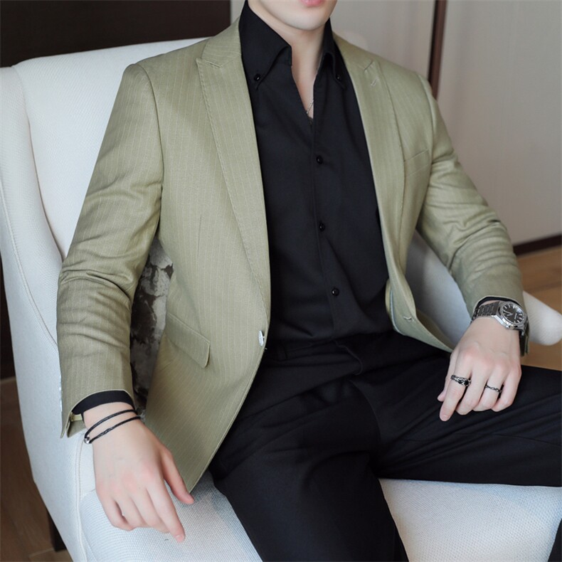 26做货-男士休闲西装修身韩版西服外套小西装上衣DX6932P165，男装西服套装，电商D216