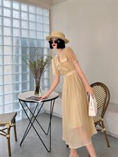 夏季新款连衣裙，女装连衣裙，一露玛娜