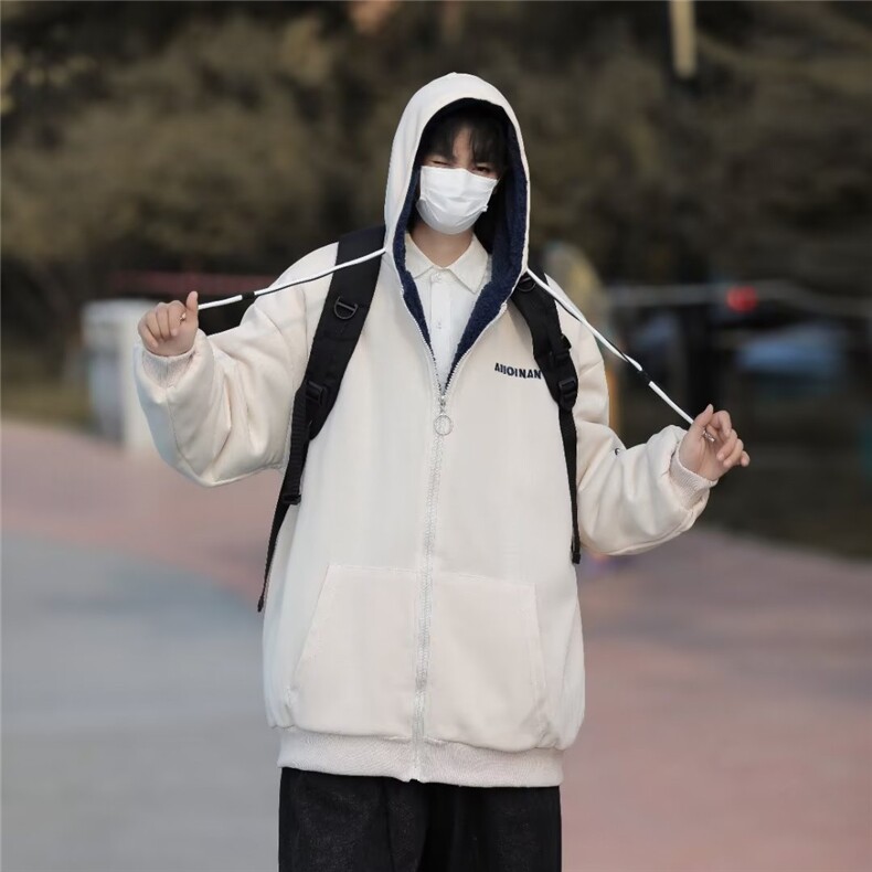 新款棉衣男冬季羊羔棉服  F906 P80图片