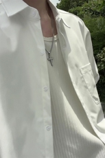 轻薄凉感冰丝速干短袖衬衫男夏季潮牌纯色宽松防晒学院风衬衣外套，男装衬衫，电商A007