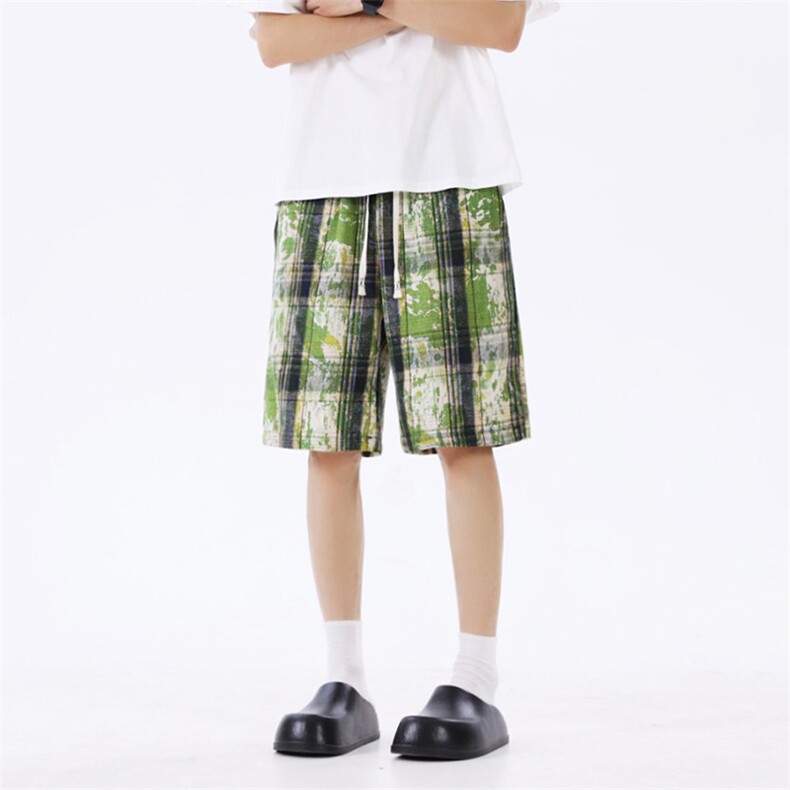 美式高街潮流休闲短裤潮牌宽松五分裤A086-DK339-特批20,男装牛仔裤,电商基地A086