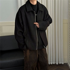 现货羊毛呢料外套男士冬季保暖加厚夹克A351-AJ2642-P125控199，男装夹克，电商A351